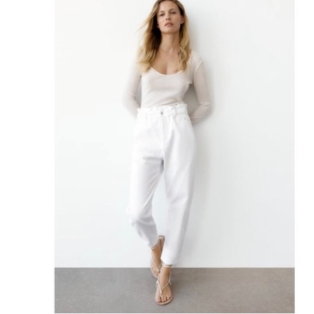 Zara White Women Jeans